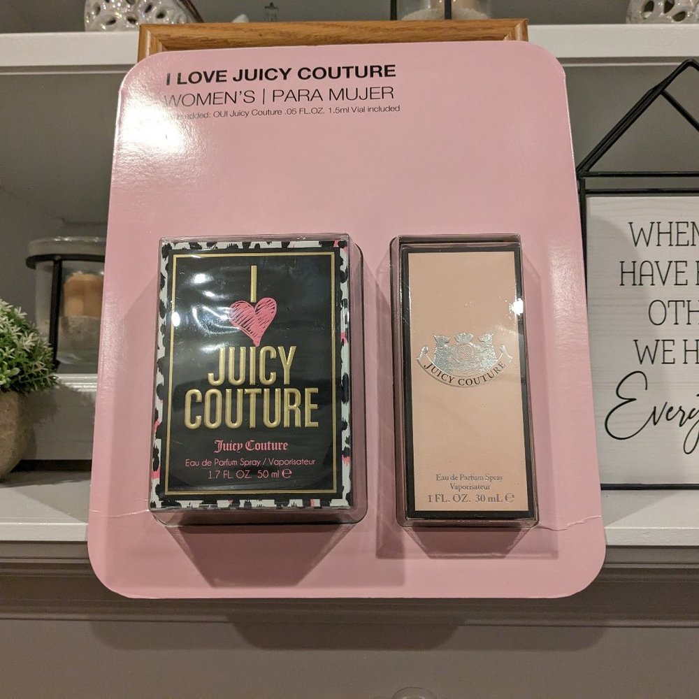 Juicy Couture l Love Juicy Couture Eau De Parfum Spray - 3 piece set **NEW**